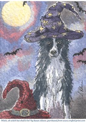 Witch, Oh Witch Hat Shall It Be? Halloween A4