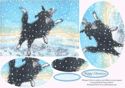Wheeee! (how to Catch a Snowflake on Your Tongue) Oval Pyr'd