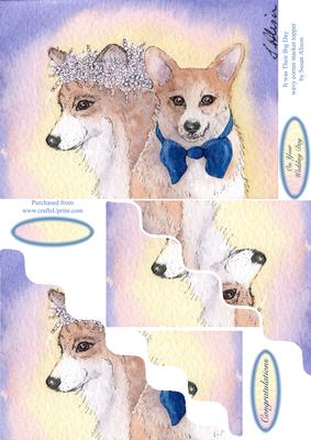 It Was Their Big Day - Wavy Corner Stacker Topper