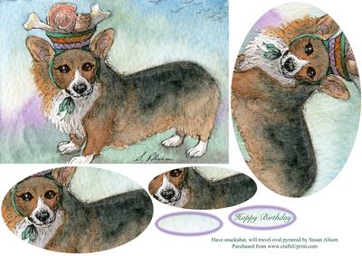 Have Snackahat - Will Travel. Oval Pyramage