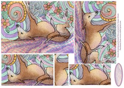 Sweet Dreaming Greyhound Bliss Pyramid