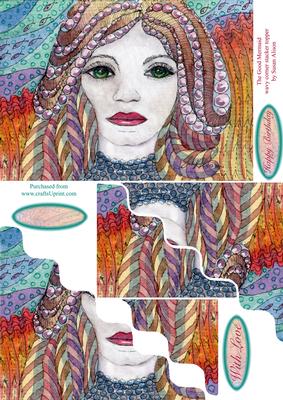 The Good Mermaid Wavy Corner Stacker Topper