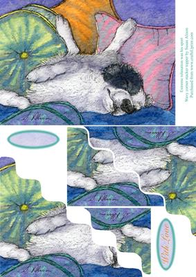 Extreme Relaxation Was His Sport Wavy Edge Topper Stacker