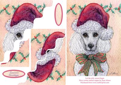 Let the Jolly Season Begin! Wavy Corner Stacker