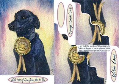 I Am Such a Good Dog! Black Labrador Retriever Dog Stacker