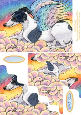 Gazehound Angel Lying in the Clouds Wavy Corner Stacker