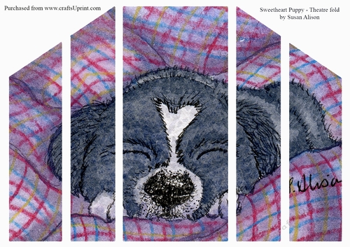  Sweetheart Puppy Dog, theatre fold
