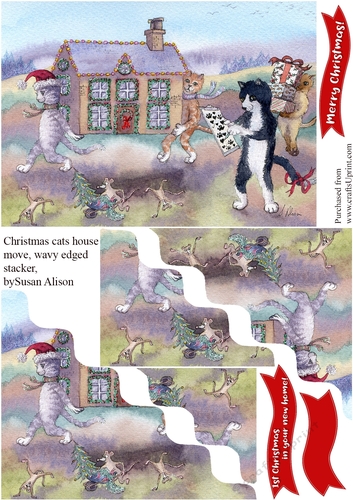 Christmas home on the move, cats moving house at Christmas