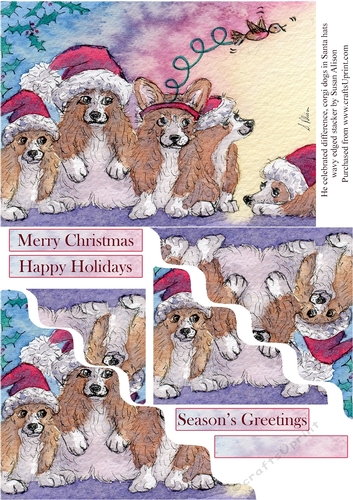 He celebrated difference, corgi dogs in santa hats