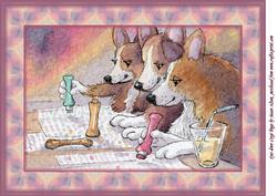 A4 Eyes Down Corgi Bingo
