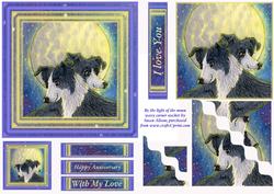 By the Light of the Moon Wavy Corner Side Stacker Topper