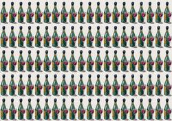 Bottle and Glass of Wine Backing Paper