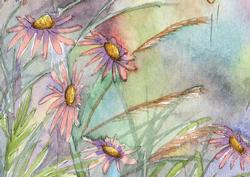 Flowers and Grasses Backing Paper