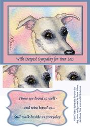 With Deepest Sympathy for Your Loss Pyramid Quick Card
