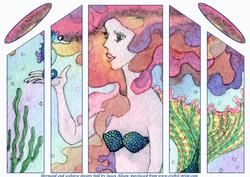Mermaid and Seahorse Theatre Fold Card