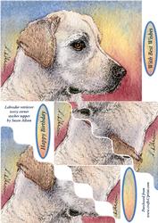 Labrador Retriever Wavy Corner Stacker Topper