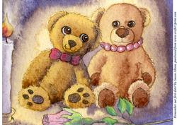 Remember Our First Date? Teddy Bears Reminisce