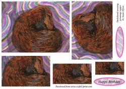 Snoozing Dachshund Pyramage Topper