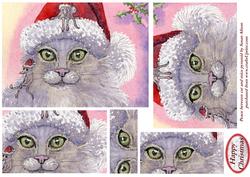 Christmas Peace Between Cat and Mice Pyramid