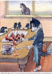Making Toffee Apples with a Very Interested Audience
