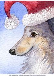 This Sheltie Was Chuffed with Her Holiday Hat