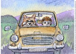 This Corgi Dog Took His Hoomun for a Nice Drive Every Sunday
