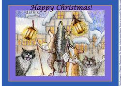 Carol Singers - Howls and Yowls - Happy Christmas!