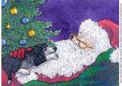 Santa and a Little Helper Taking a Break
