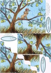 - and a Poo-oodle in a Pear Tree - Wavy Corner Stacker