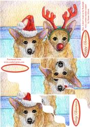 But - I Don't Want to Be Rudolph Wavy Corner Stacker Topper