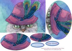 Undercover Cloche Cat Oval Pyramid