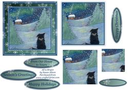 All is Bright Snowflake Frame