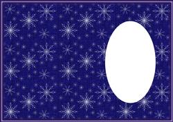 Rich Blue Snowflake Insert Matching Waiting for Santa Sheet