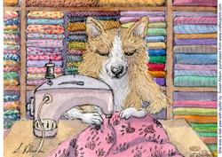 She Was a Dab Paw with Quilts!