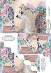 Mirror, Mirror -  Wavy Corner Stacker Topper