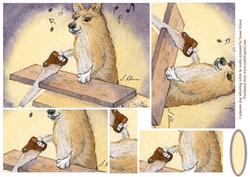 Carpenter Dog Whistling While He Works Pyramage
