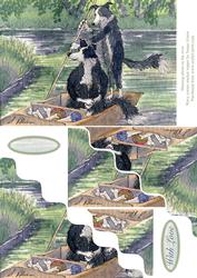 Messing About on the River Wavy Corner Stacker Topper