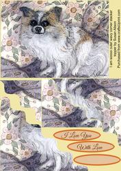 I Am Soooo Cute! Long-haired Chihuahua - Wavy Corner Stacker