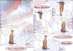 A Greyhound Gazes Out Into the Heart of a Snowy Silence