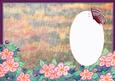 Cherry Blossom Against Evening Sky with Butterfly Insert