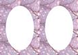 Cat Nap Background Pattern Double Oval Insert