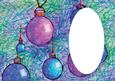 Christmas Baubles Insert with Oval Space