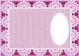 Matches Pink Rose on Lace Topper with Butterfly
