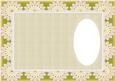 Matches Yellow Rose on Lace Topper with Butterfly