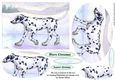 Ice skating Dalmatian dog oval pyramage