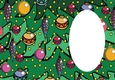 Christmas tree with coloured baubles insert