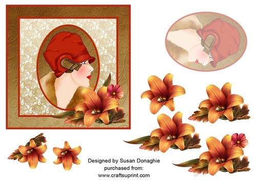Elegant Beauty with Autumn Lilies