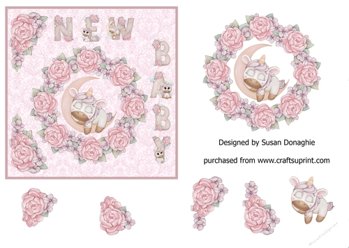 New Baby Unicorn & Roses