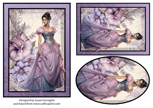 Vintage Lady in Lilac