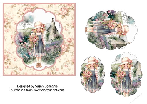 Flower Girl in the Garden